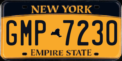 NY license plate GMP7230