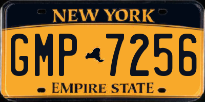 NY license plate GMP7256
