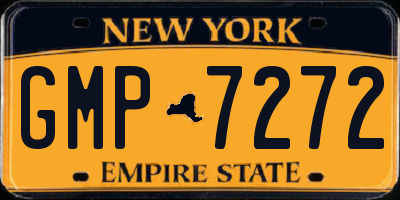 NY license plate GMP7272