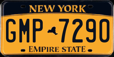 NY license plate GMP7290