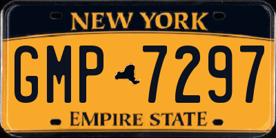 NY license plate GMP7297