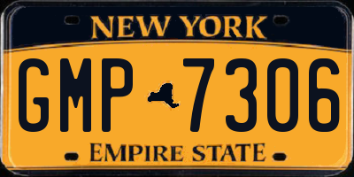 NY license plate GMP7306