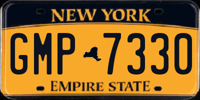 NY license plate GMP7330