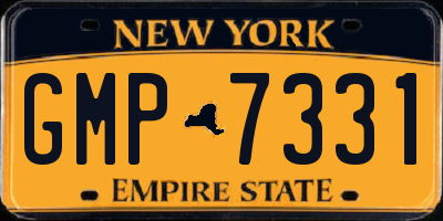 NY license plate GMP7331