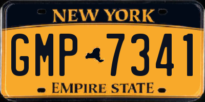 NY license plate GMP7341