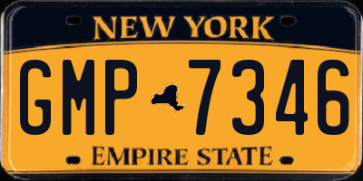 NY license plate GMP7346