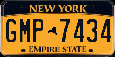 NY license plate GMP7434