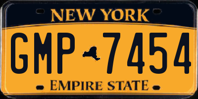NY license plate GMP7454