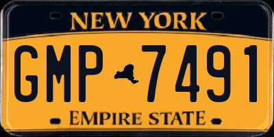 NY license plate GMP7491