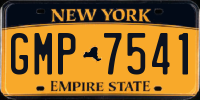 NY license plate GMP7541
