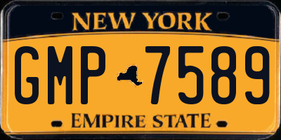 NY license plate GMP7589