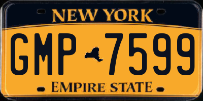 NY license plate GMP7599