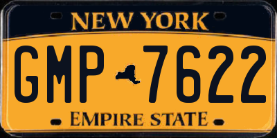 NY license plate GMP7622