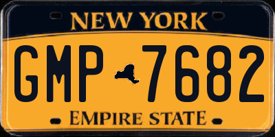 NY license plate GMP7682
