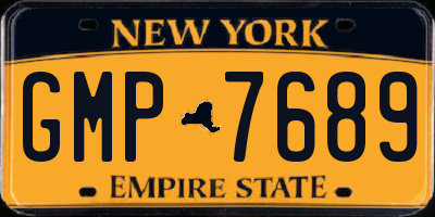 NY license plate GMP7689