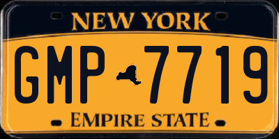 NY license plate GMP7719
