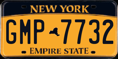 NY license plate GMP7732