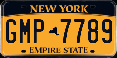NY license plate GMP7789