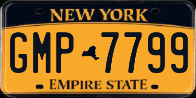 NY license plate GMP7799