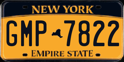 NY license plate GMP7822