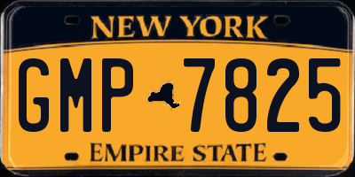 NY license plate GMP7825
