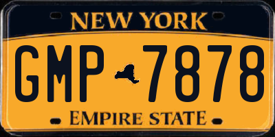 NY license plate GMP7878
