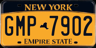 NY license plate GMP7902