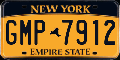 NY license plate GMP7912