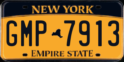 NY license plate GMP7913