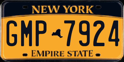 NY license plate GMP7924