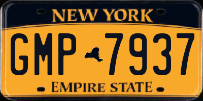 NY license plate GMP7937