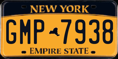 NY license plate GMP7938