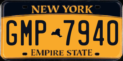 NY license plate GMP7940