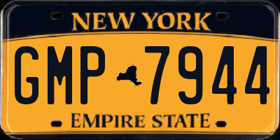NY license plate GMP7944