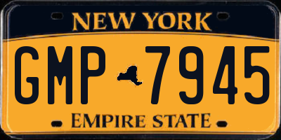 NY license plate GMP7945