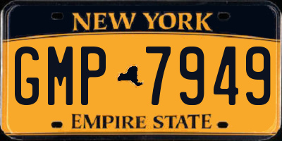 NY license plate GMP7949