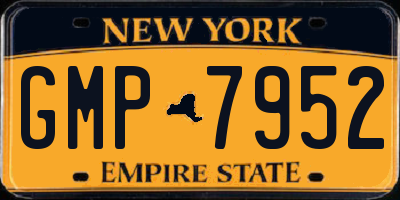 NY license plate GMP7952