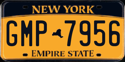 NY license plate GMP7956