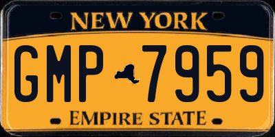 NY license plate GMP7959