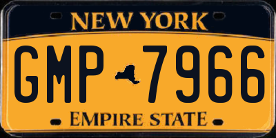 NY license plate GMP7966