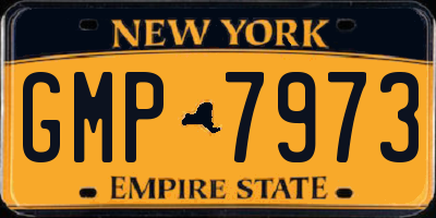 NY license plate GMP7973
