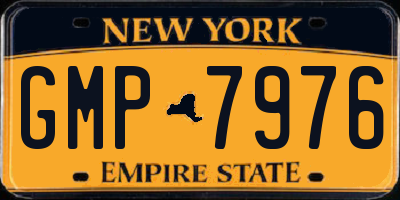 NY license plate GMP7976