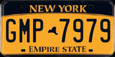 NY license plate GMP7979