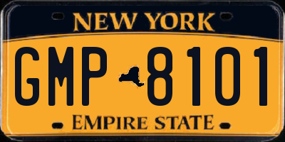 NY license plate GMP8101