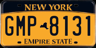 NY license plate GMP8131