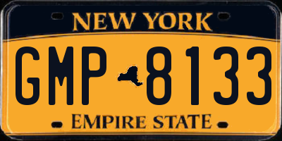 NY license plate GMP8133