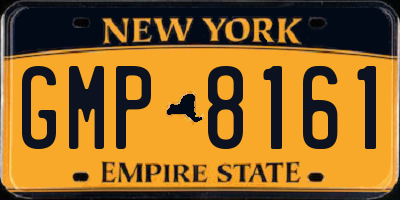 NY license plate GMP8161