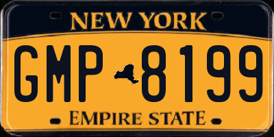 NY license plate GMP8199