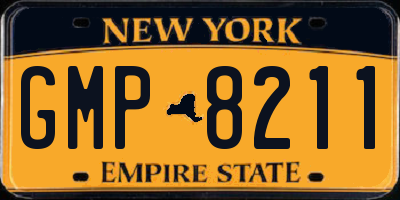NY license plate GMP8211