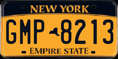 NY license plate GMP8213
